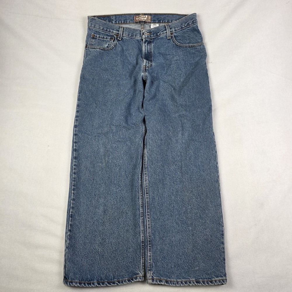 Vintage Y2k Levis 550 Baggy Jeans Mens 36x29 Blue Relaxed Husky Denim Skater